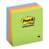 Post-it Notes Original Pads in Jaipur Colors, 3 x 3, 100-Sheet, 5/Pack (6545UC)