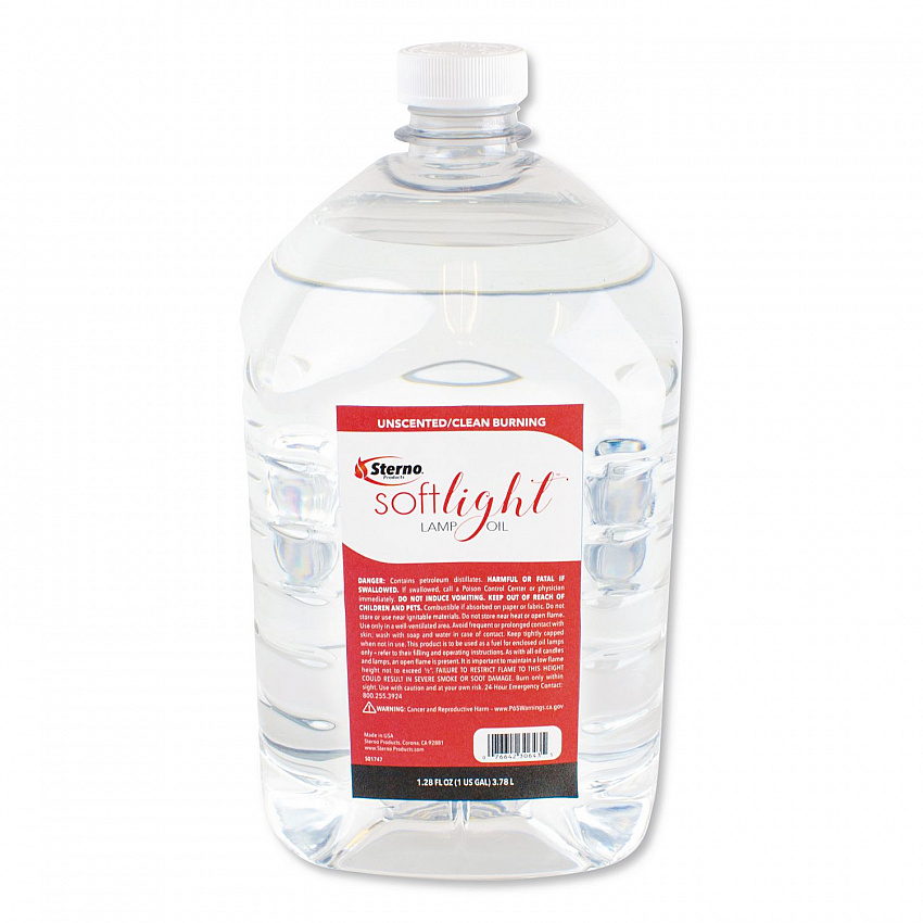 Soft Light Liquid Wax Lamp Oil, Clear, 1 gal Bottle, 4/Carton (30644)