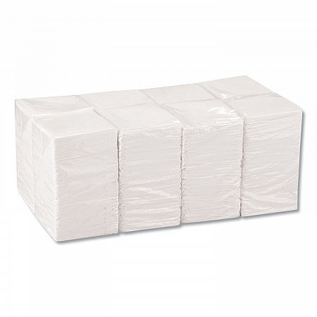 BevNap Beverage Napkins, 1-Ply, 9.5 x 9.5, White, 4,000/Carton (96019)