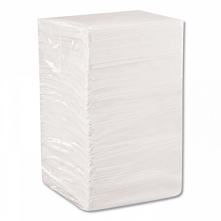 BevNap Beverage Napkins, 1-Ply, 9.5 x 9.5, White, 4,000/Carton (96019)