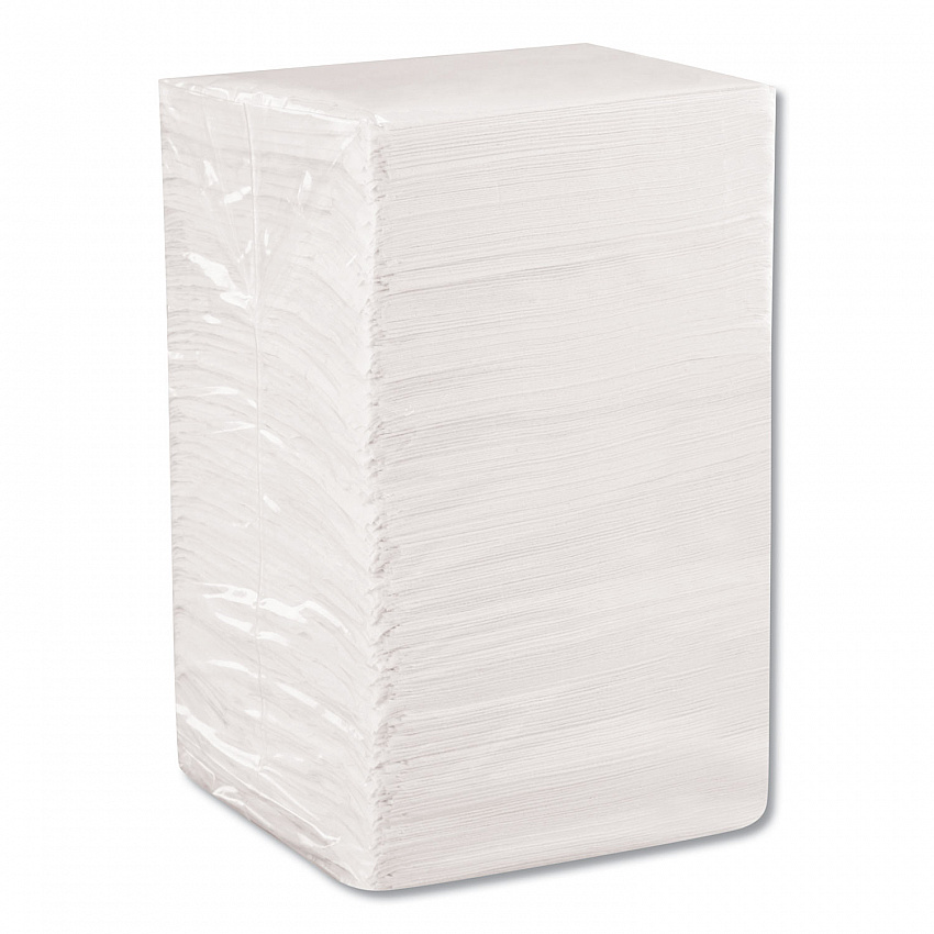 BevNap Beverage Napkins, 1-Ply, 9.5 x 9.5, White, 4,000/Carton (96019)