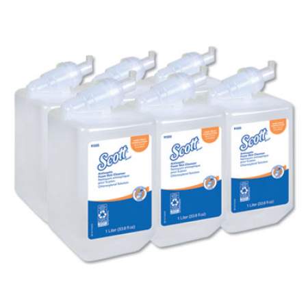 Scott Control Antiseptic Foam Skin Cleanser, Unscented, 1,000 mL Refill, 6/Carton (91555)