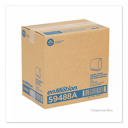 enMotion Impulse 10 Automated Towel Dispenser, 9.25 x 14.6 x 14, Black (59488A)