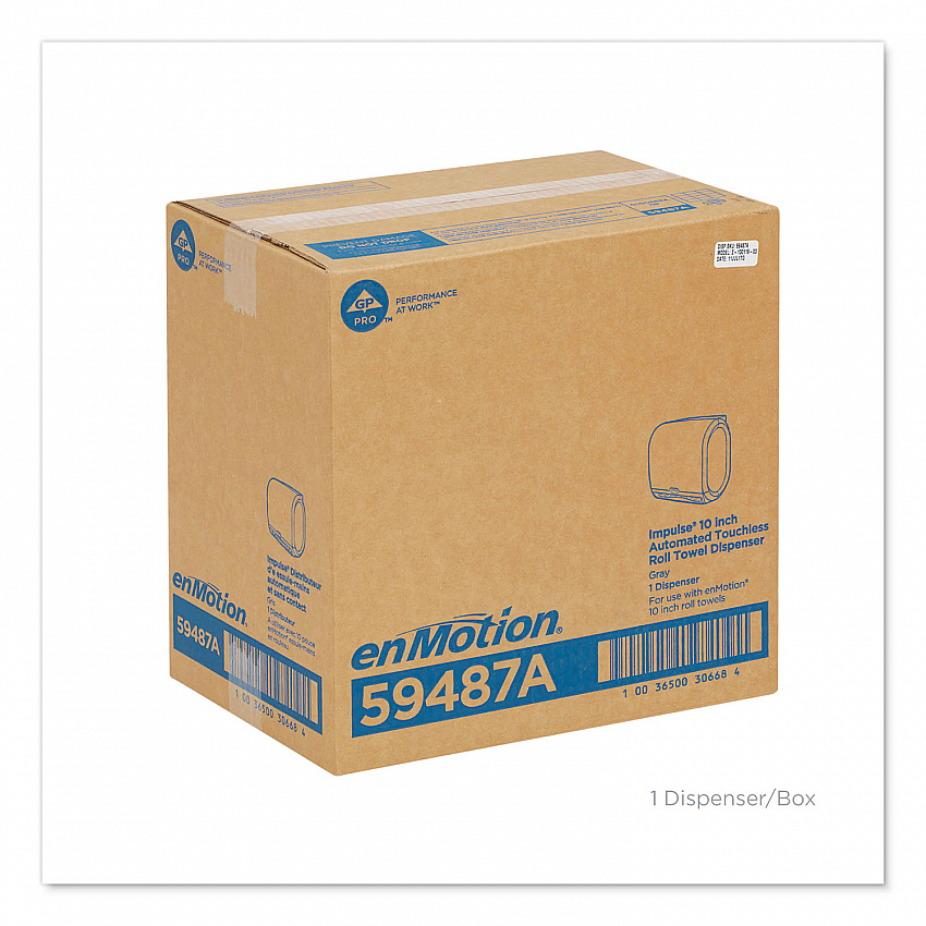 enMotion Impulse 10 Automated Towel Dispenser, 9.25 x 14.6 x 14, Gray (59487A)