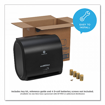 enMotion Impulse 10 Automated Towel Dispenser, 9.25 x 14.6 x 14, Black (59488A)