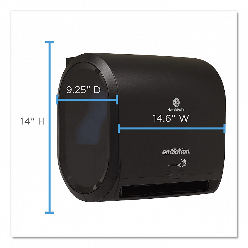 enMotion Impulse 10 Automated Towel Dispenser, 9.25 x 14.6 x 14, Black (59488A)