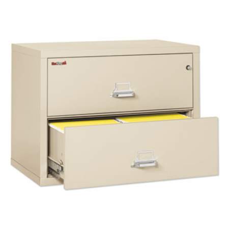 FireKing Insulated Lateral File, 2 Legal/Letter-Size File Drawers, Parchment, 37.5" x 22.13" x 27.75" (23822CPA)