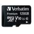 Verbatim 128GB Premium microSDXC Memory Card with Adapter, UHS-I V10 U1 Class 10, Up to 90MB/s Read Speed (44085)