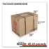 Linea Italia Urban Mobile File Pedestal, Left or Right, 2-Drawers: Box/File, Legal/A4, Natural Walnut, 16" x 15.25" x 23.75" (UR610NW)