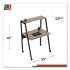 Linea Italia Kompass Flexible Home/Office Desk, 33" x 23.75" x 48", Natural Walnut (SH764NW)