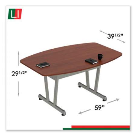 Linea Italia Trento Line Conference Table, 59 1/8w x 39 1/2d x 29 1/2h, Cherry (TR724CH)
