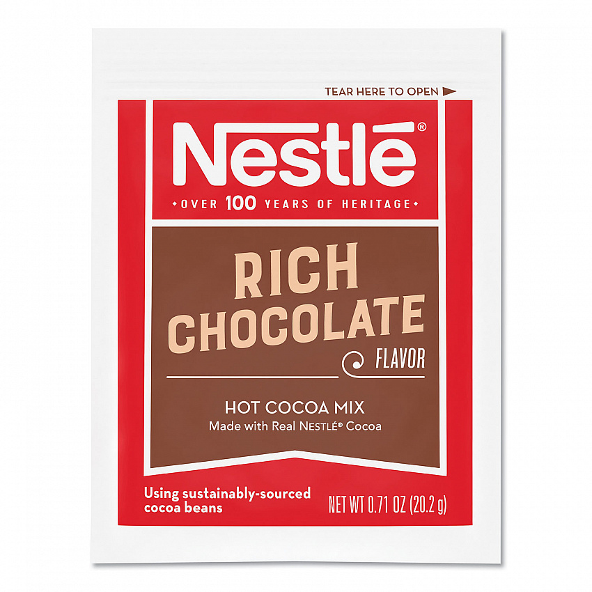 Hot Cocoa Mix, Rich Chocolate, 0.71 oz Packets, 50/Box (25485)