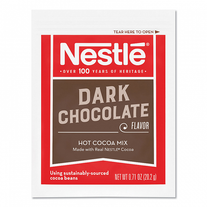 Hot Cocoa Mix, Dark Chocolate, 0.71 oz, 50/Box (70060)