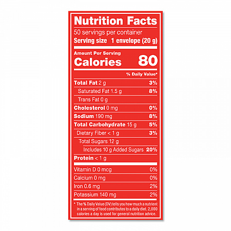 Hot Cocoa Mix, Rich Chocolate, 0.71 oz Packets, 50/Box (25485)