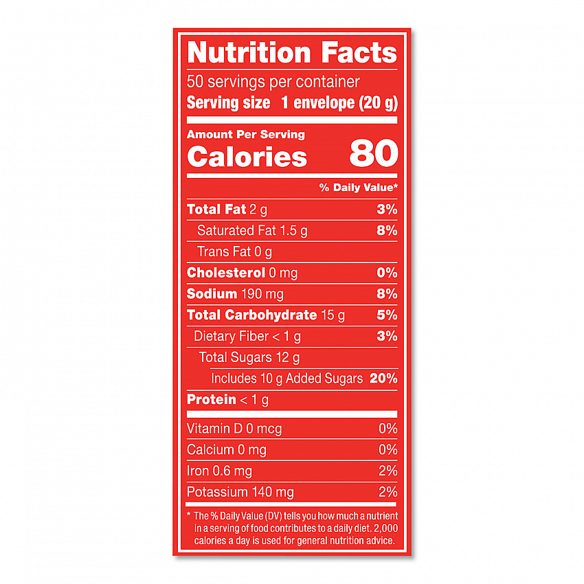 Hot Cocoa Mix, Rich Chocolate, 0.71 oz Packets, 50/Box (25485)