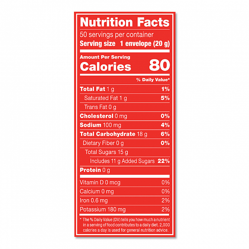 Hot Cocoa Mix, Dark Chocolate, 0.71 oz, 50/Box (70060)