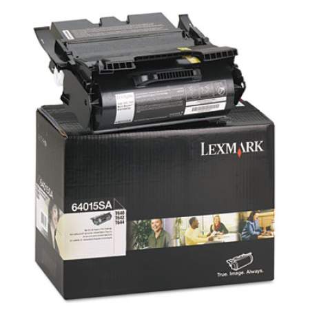 Lexmark 64015SA Return Program Toner, 6,000 Page-Yield, Black