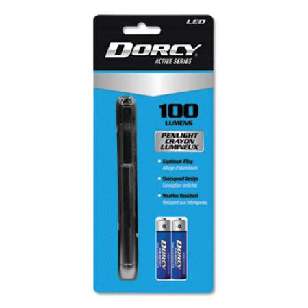 DORCY 100 Lumen LED Penlight, 2 AAA Batteries (Included), Silver (411218)