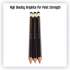 Tombow Mono Drawing Pencil Set, 2 mm, Assorted Lead Hardness Ratings, Black Lead, Black Barrel, 3/Pack (61001)