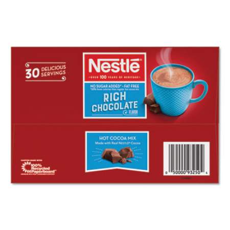 Nestleee No-Sugar-Added Hot Cocoa Mix Envelopes, Rich Chocolate, 0.28 oz Packet, 30/Box (61411)
