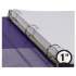 Samsill Earths Choice Biobased Durable Fashion View Binder, 3 Rings, 1" Capacity, 11 x 8.5, Purple, 2/Pack (U86308)