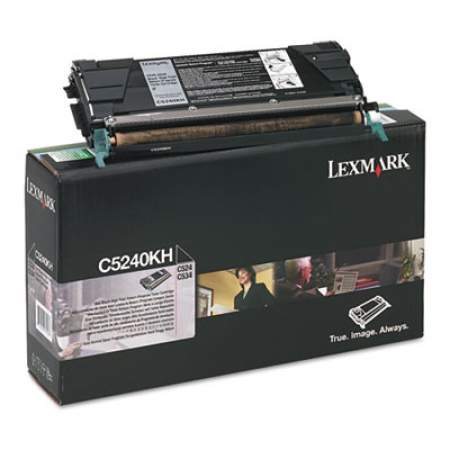 Lexmark C5240KH Return Program High-Yield Toner, 8,000 Page-Yield, Black