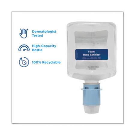 Georgia Pacific Professional Pacific Blue Ultra Automated Sanitizer Dispenser Refill Foam Hand Sanitizer, 1,000 mL Bottle, Fragrance-Free, 3/Carton (43337)
