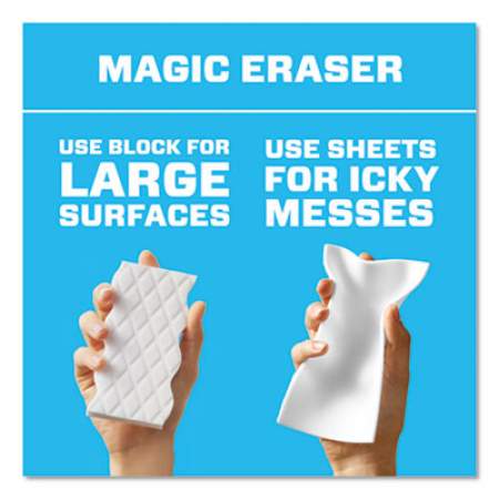 Mr. Clean MAGIC ERASER SHEETS, 3.5" X 5.8" X 0.03", WHITE, 16/PACK, 8 PACK/CARTON (90618CT)