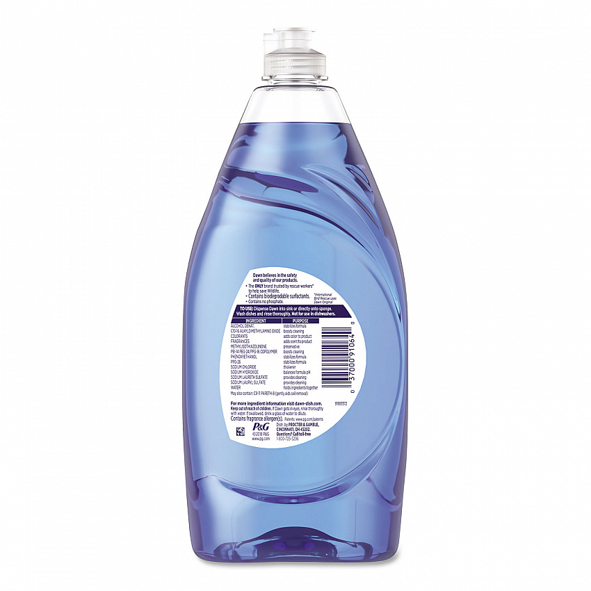 Ultra Liquid Dish Detergent, Dawn Original Scent, 38 oz. Bottle (91064EA)