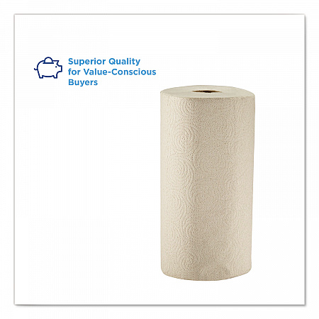 Pacific Blue Basic Jumbo Perforated Kitchen Roll Paper Towels, 2-Ply, 11 x 8.8, Brown, 250/Roll, 12 Rolls/Carton (28290)