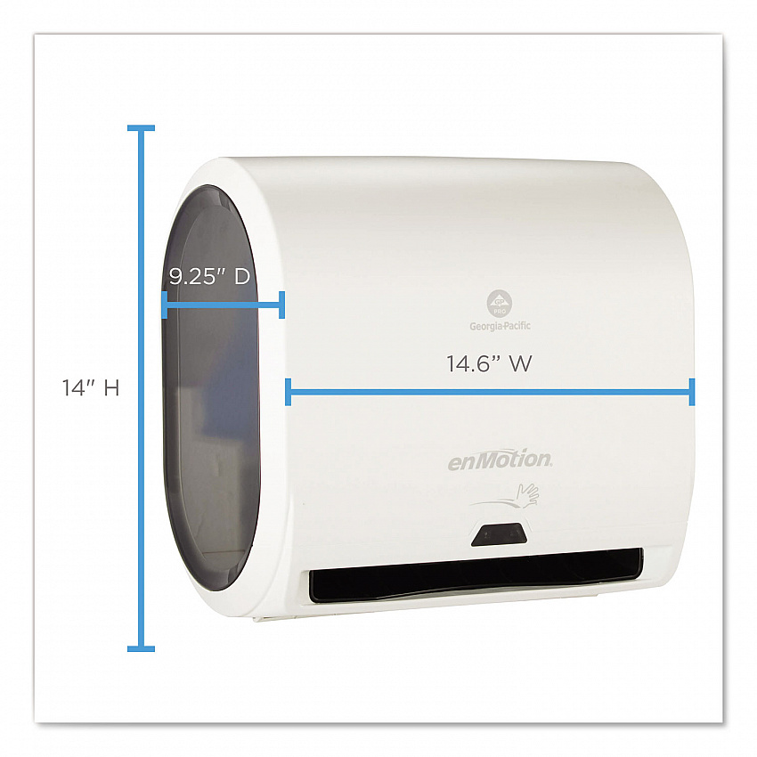 enMotion Impulse 10 Automated Towel Dispenser, 9.25 x 14.6 x 14, White (59447A)