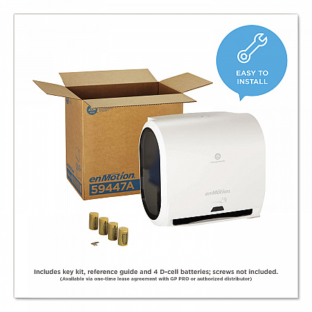 enMotion Impulse 10 Automated Towel Dispenser, 9.25 x 14.6 x 14, White (59447A)