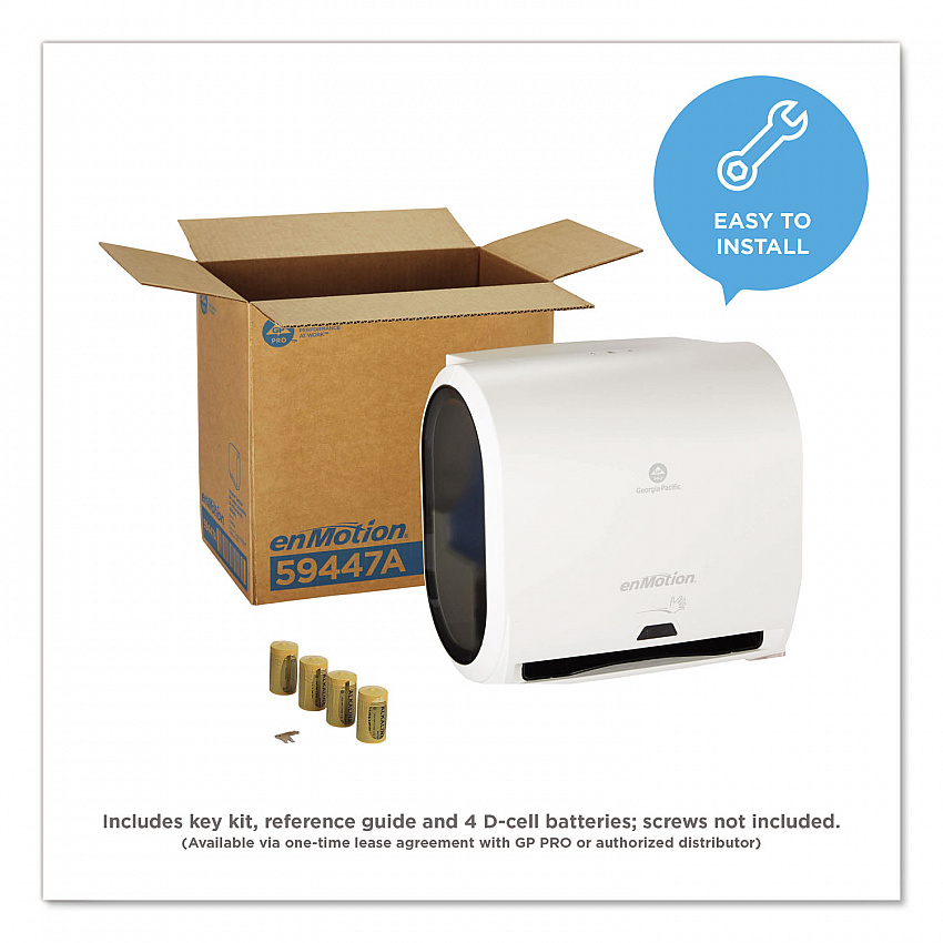 enMotion Impulse 10 Automated Towel Dispenser, 9.25 x 14.6 x 14, White (59447A)