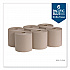 Pacific Blue Basic Recycled Nonperforated Paper Towel Rolls, 1-Ply, 7.78 x 800 ft, Brown, 6 Rolls/Carton (26301)
