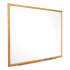 Quartet Classic Series Total Erase Dry Erase Board, 72 x 48, Oak Finish Frame (S577)