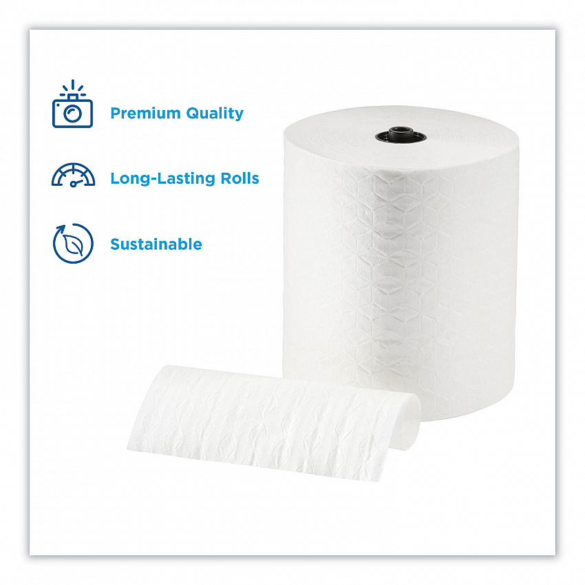 enMotion Paper Towels, 1-Ply, 8.25" x 420 ft, White, 6 Rolls/Carton (89410)