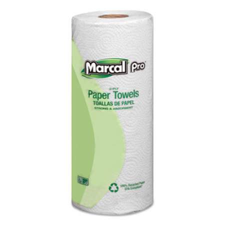 Marcal PRO 100% Premium Recycled Kitchen Roll Towels, 2-Ply, 11 x 9, White, 70/Roll, 30 Rolls/Carton (630)