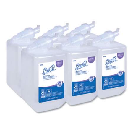 Scott Control Super Moisturizing Foam Hand Sanitizer, 1,000 mL Refill, Unscented, 6/Carton (34700)