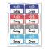 Avery Flexible Adhesive Name Badge Labels, "Hello", 3 3/8 x 2 1/3, Assorted, 120/PK (8722)