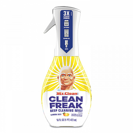 Clean Freak Deep Cleaning Mist Multi-Surface Spray, Lemon Scent, 16 oz Spray Bottle, 6/Carton (79129)