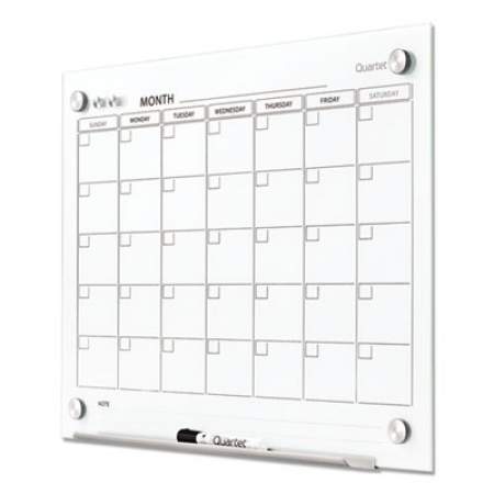 Quartet Infinity Magnetic Glass Calendar Board, 24 x 18 (GC2418F)