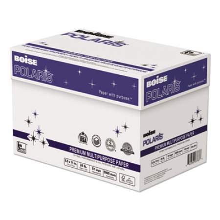 Boise POLARIS Premium Multipurpose Paper, 97 Bright, 24lb, 8.5 x 11, White, 500 Sheets/Ream, 10 Reams/Carton (POL2411)