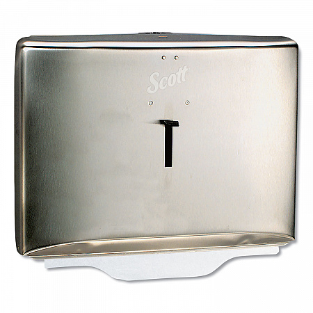 Personal Seat Cover Dispenser, 16.6 x 2.5 x 12.3, Stainless Steel (09512)