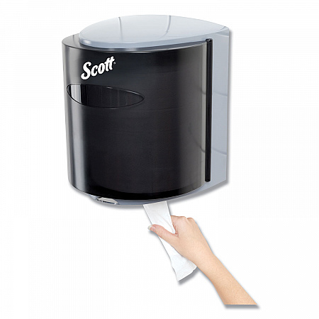 Roll Center Pull Towel Dispenser, 10.3 x 9.3 x 11.9, Smoke/Gray (09989)
