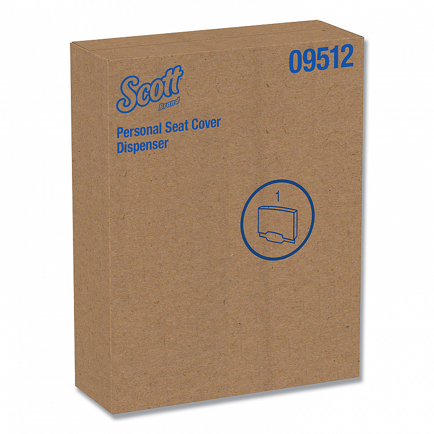 Personal Seat Cover Dispenser, 16.6 x 2.5 x 12.3, Stainless Steel (09512)