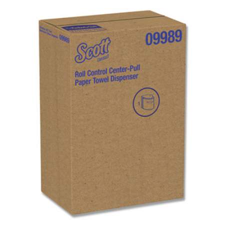 Scott Roll Control Center Pull Towel Dispenser, 10.3 x 9.3 x 11.9, Smoke/Gray (09989)