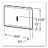 Personal Seat Cover Dispenser, 16.6 x 2.5 x 12.3, Stainless Steel (09512)