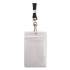 Advantus Resealable ID Badge Holder, Lanyard, Vertical, 3.68 x 5, Frosted, 20/Pack (91131)