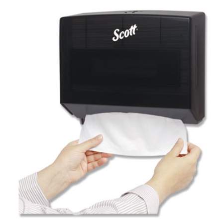Scottfold Folded Towel Dispenser, 10.75 x 4.75 x 9, Black (09215)