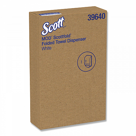 Premiere Folded Towel Dispenser, 10.6 x 5.48 x 18.79, White (39640)